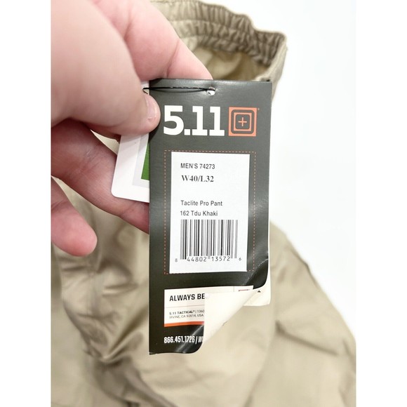 5.11 Tactical Men's Taclite Pro Lightweight Performance Pants, Style 74273(40x32 - Picture 8 of 11